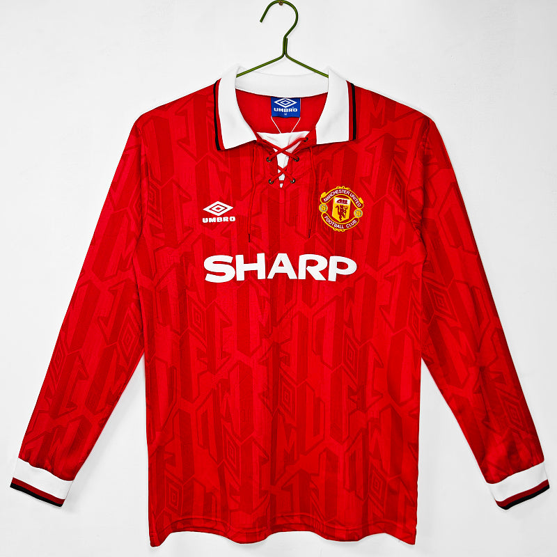 Manchester United 1992/94 Local Manga Larga