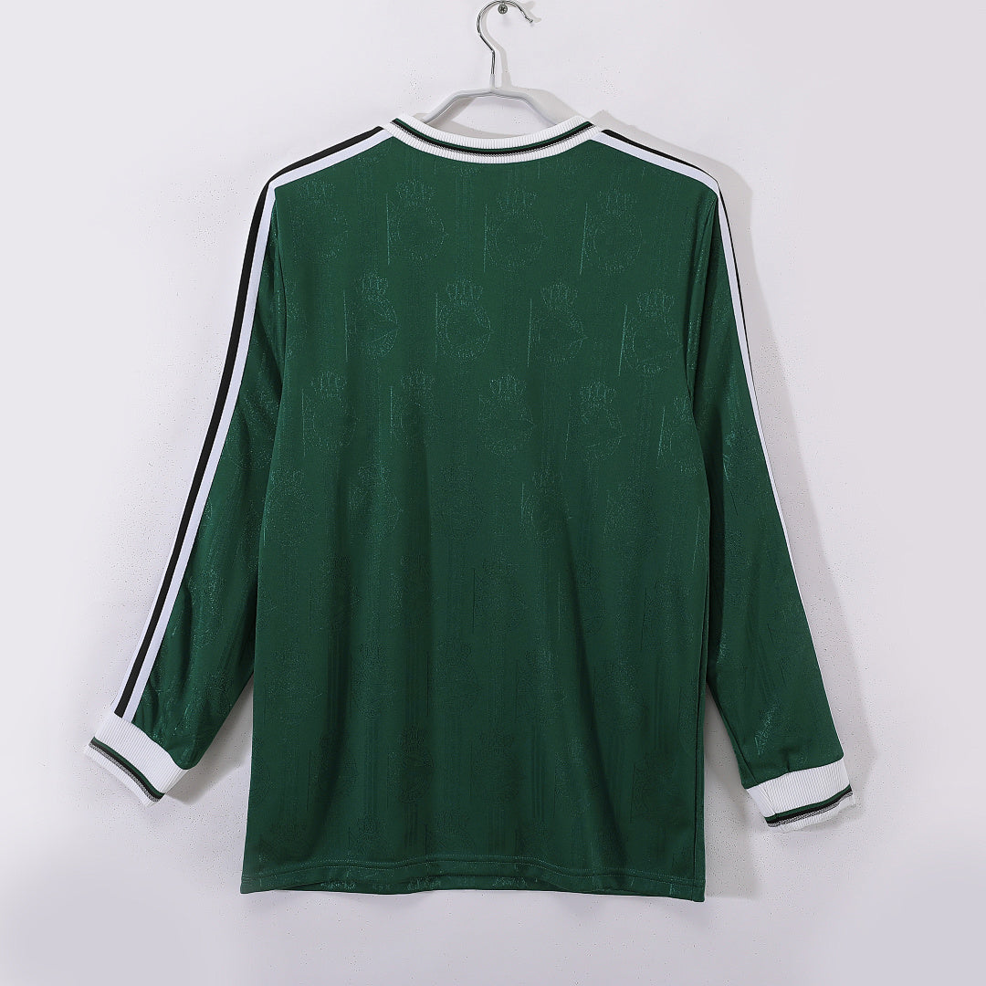 Deportivo La Coruña 1999/00 Visitante Manga Larga Verde