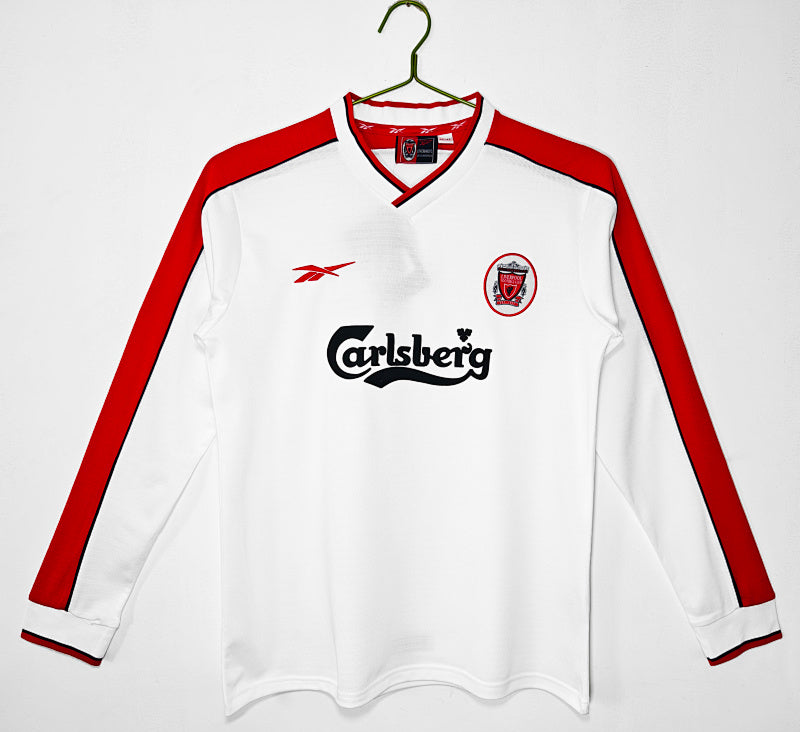 Liverpool 1998 Visitante Manga Larga Blanco