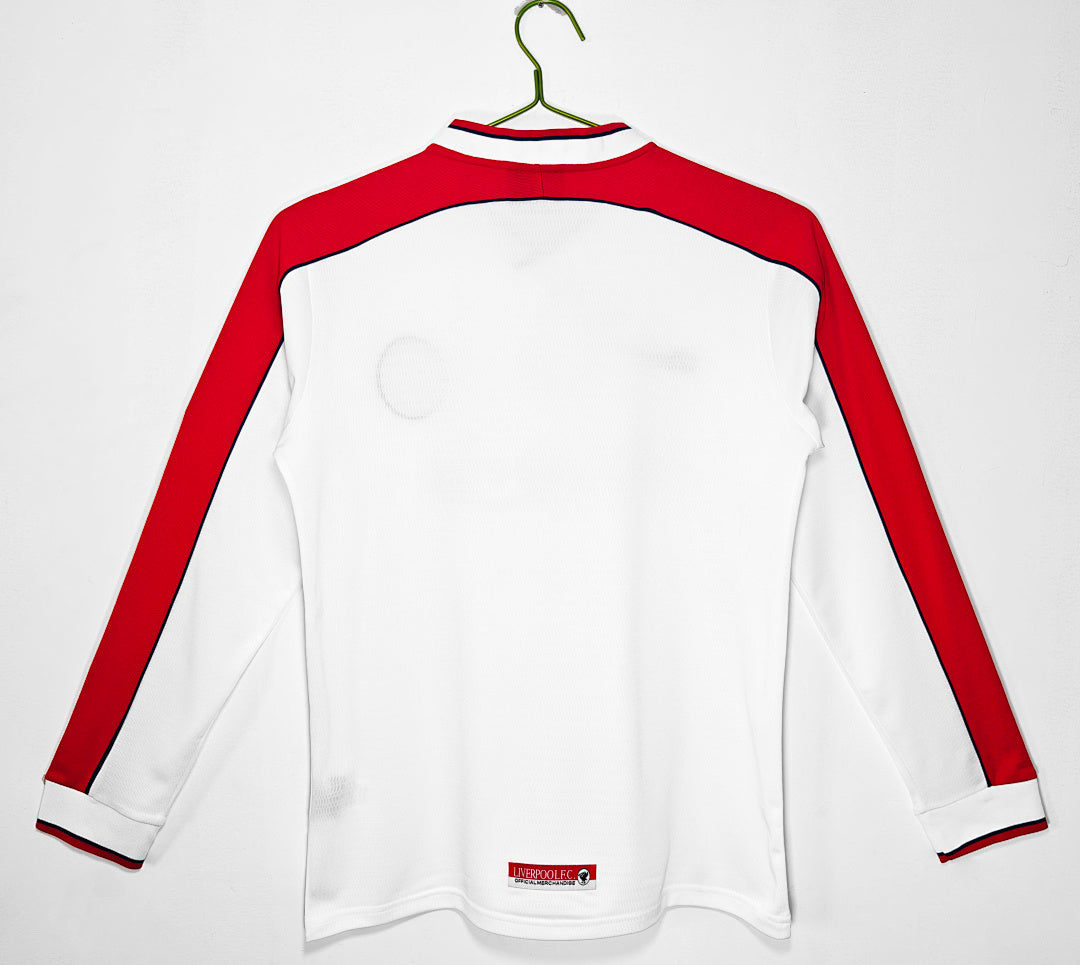 Liverpool 1998 Visitante Manga Larga Blanco