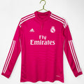 Real Madrid 2014/15 Visitante Manga Larga Rosa