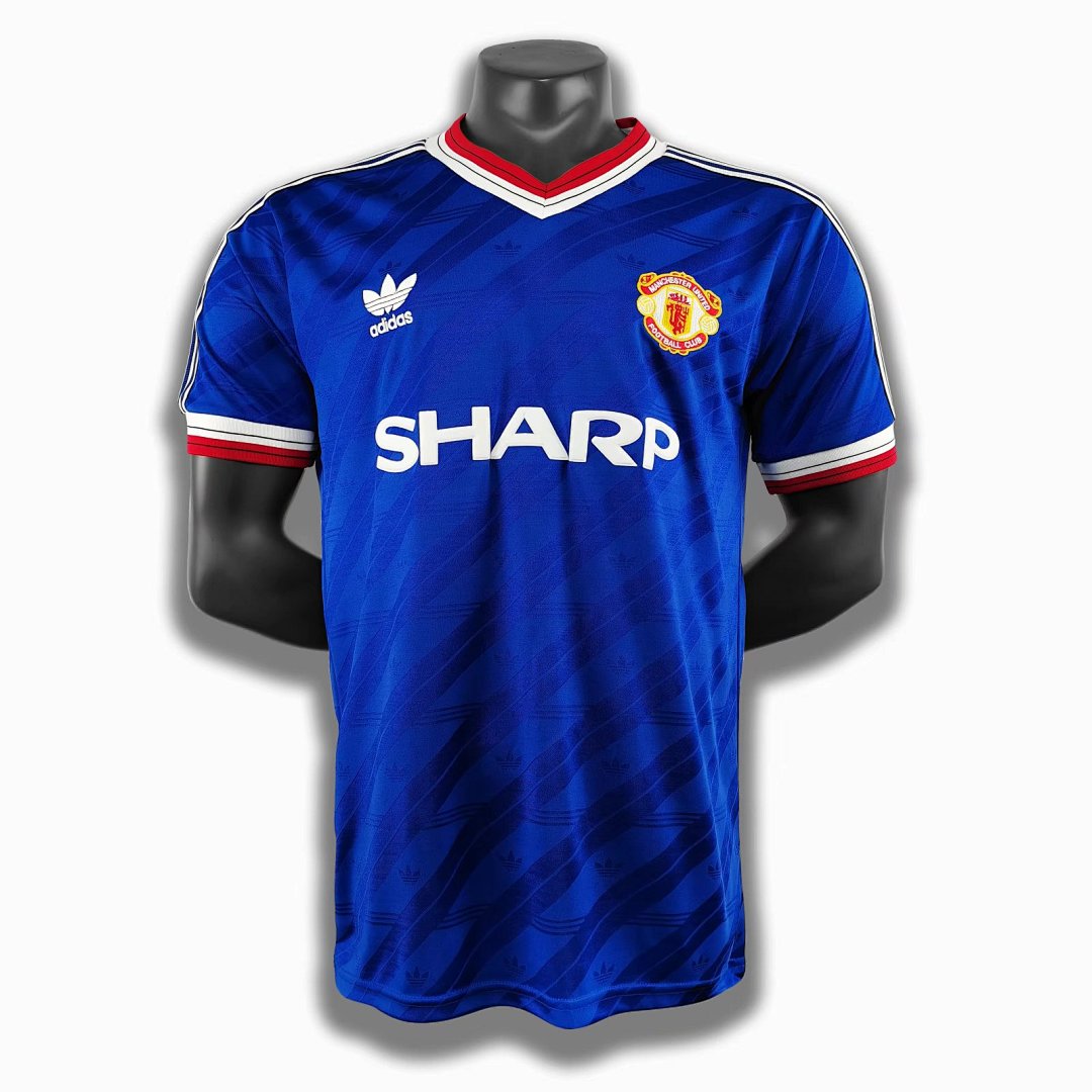 Manchester United 1986/88 Segunda Visitante Azul