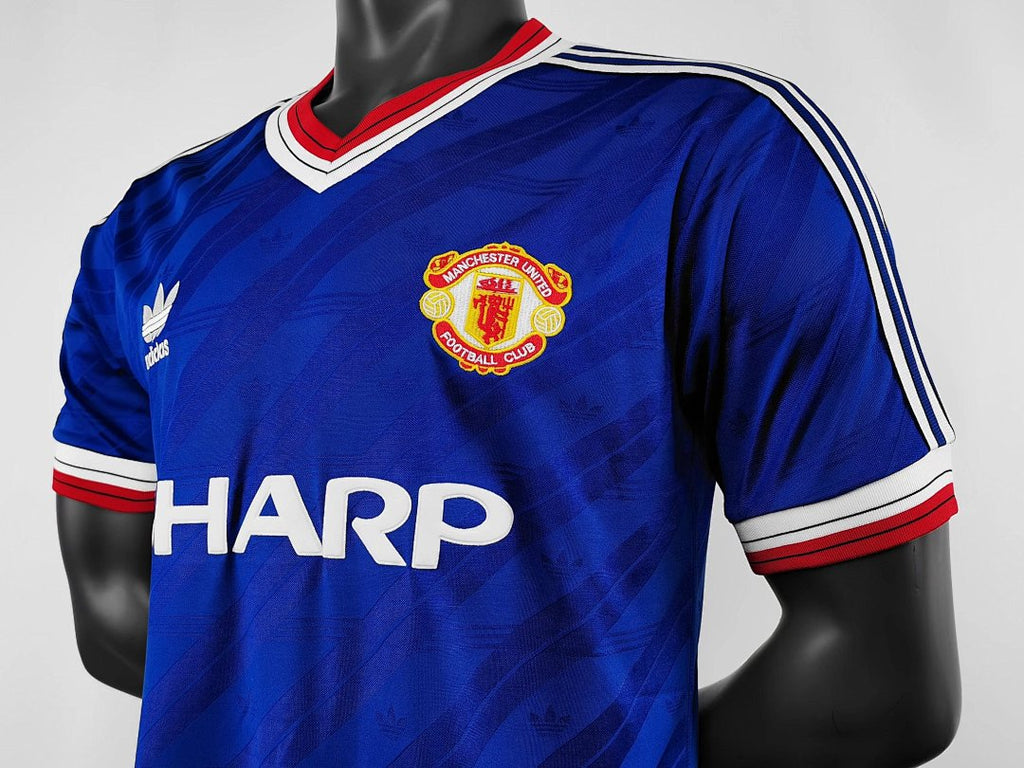 Manchester United 1986/88 Segunda Visitante Azul