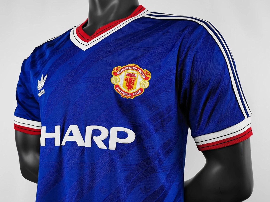 Manchester United 1986/88 Segunda Visitante Azul