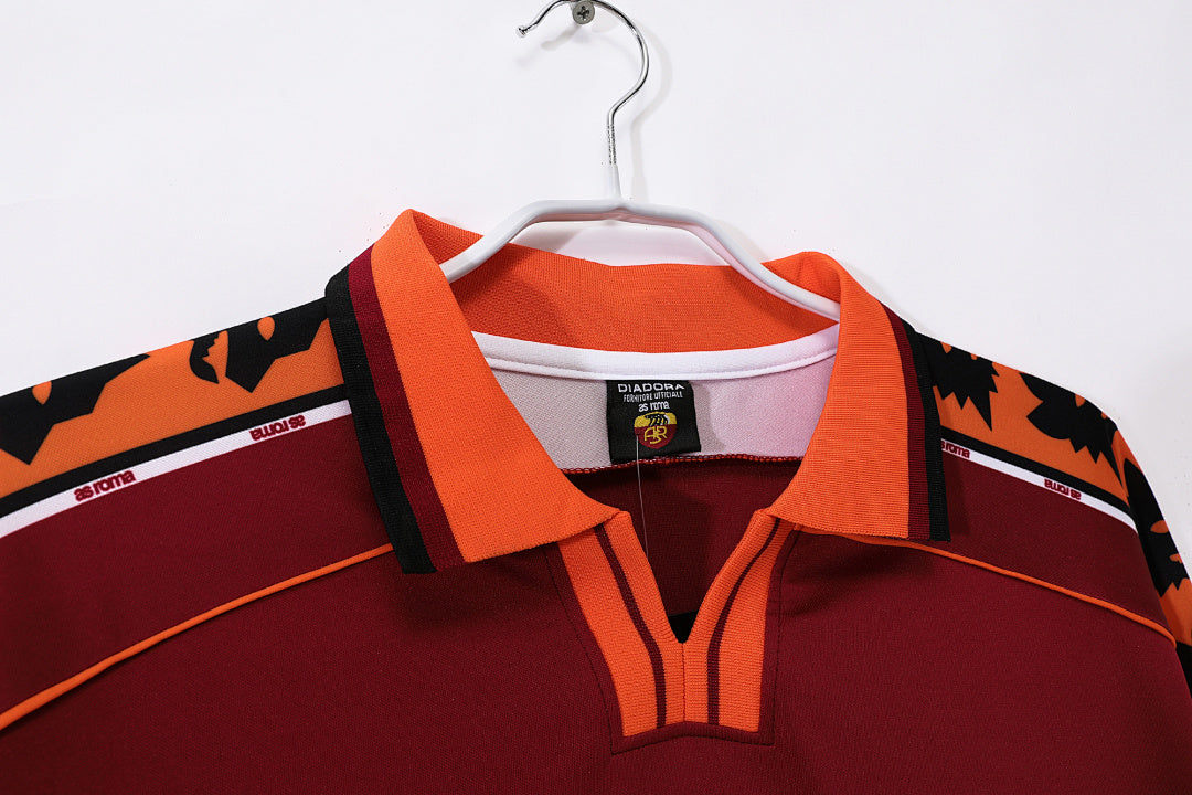 AS Roma 1998/99 Manga Larga Retro