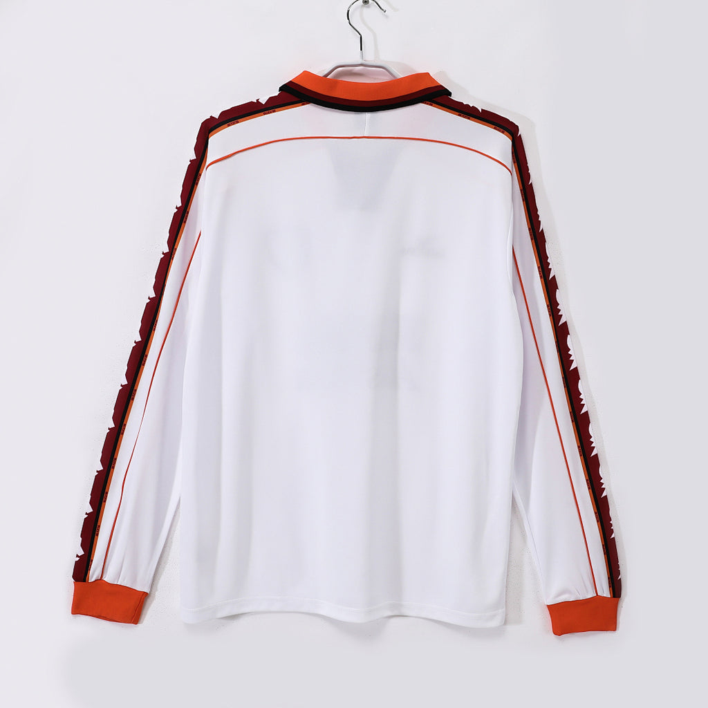 AS Roma 1998/99 Visitante Manga Larga Retro