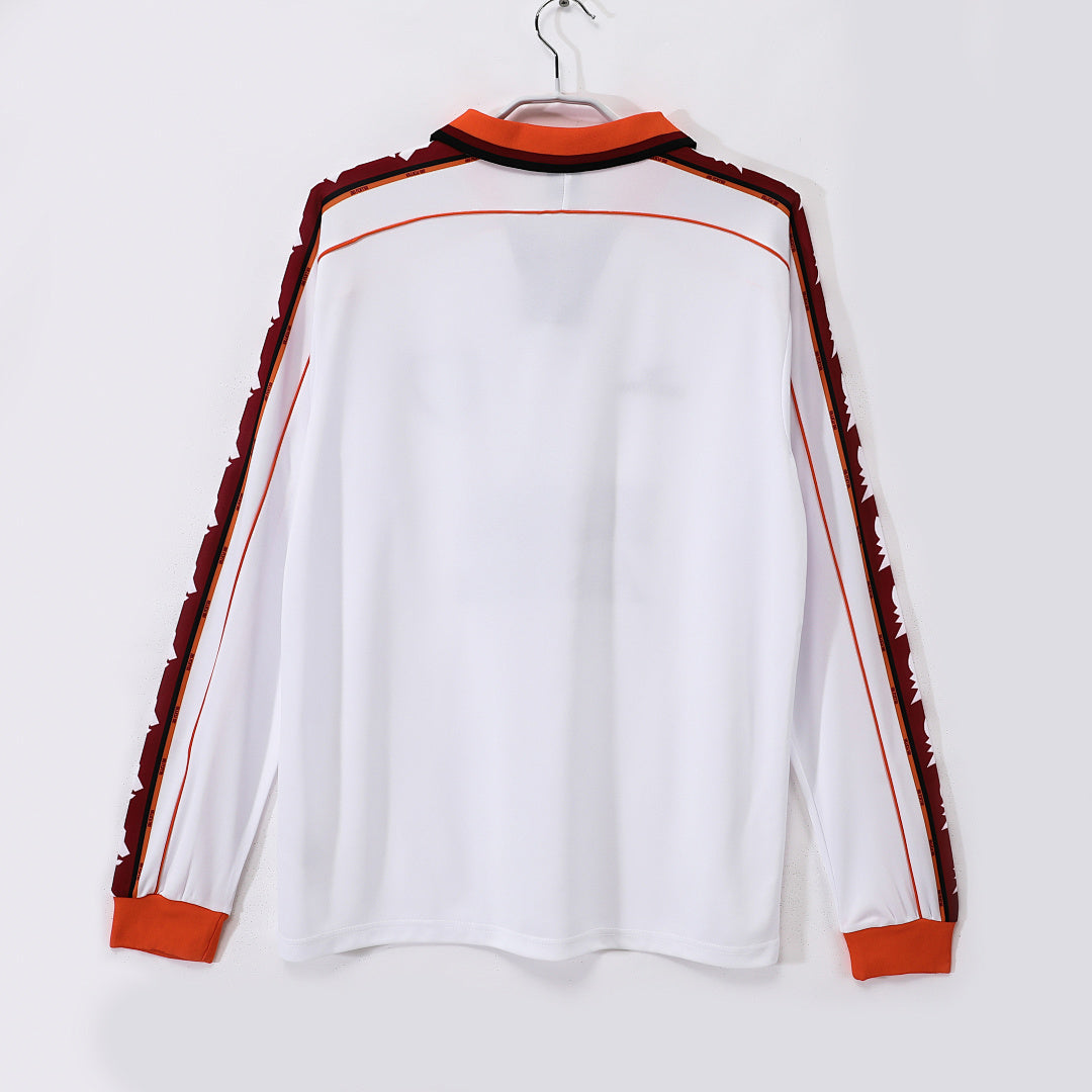 AS Roma 1998/99 Visitante Manga Larga Retro