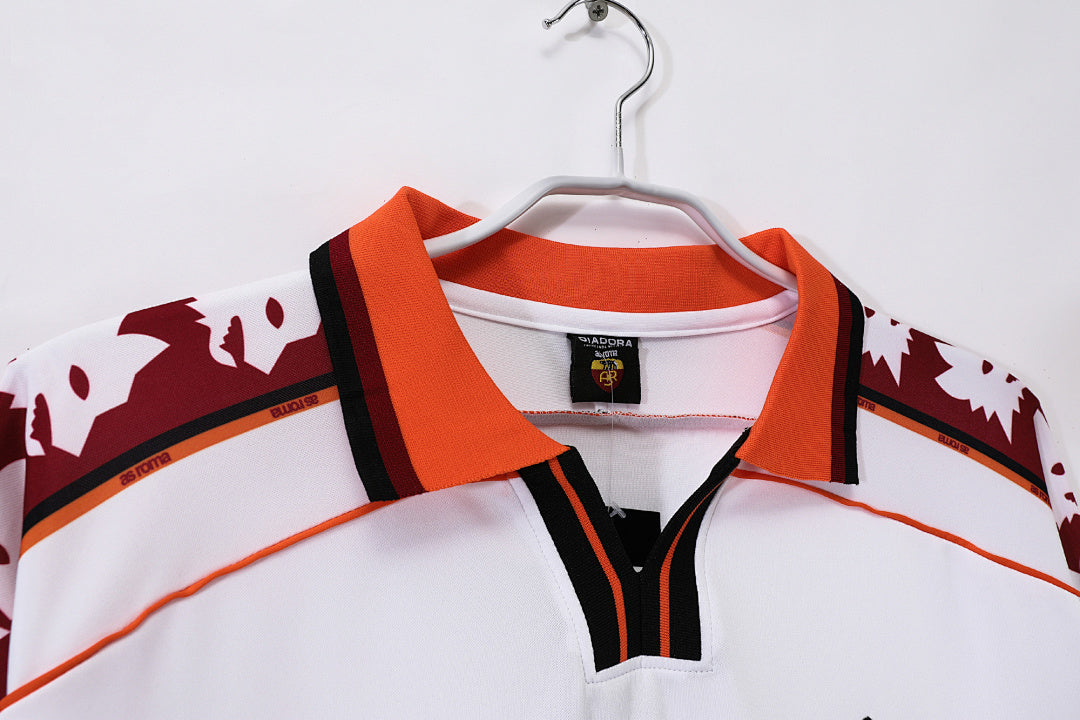 AS Roma 1998/99 Visitante Manga Larga Retro