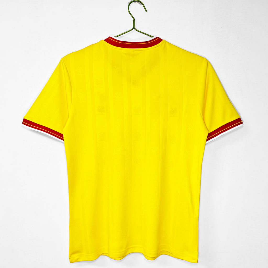 Liverpool 1985/86 Segunda Visitante Amarillo
