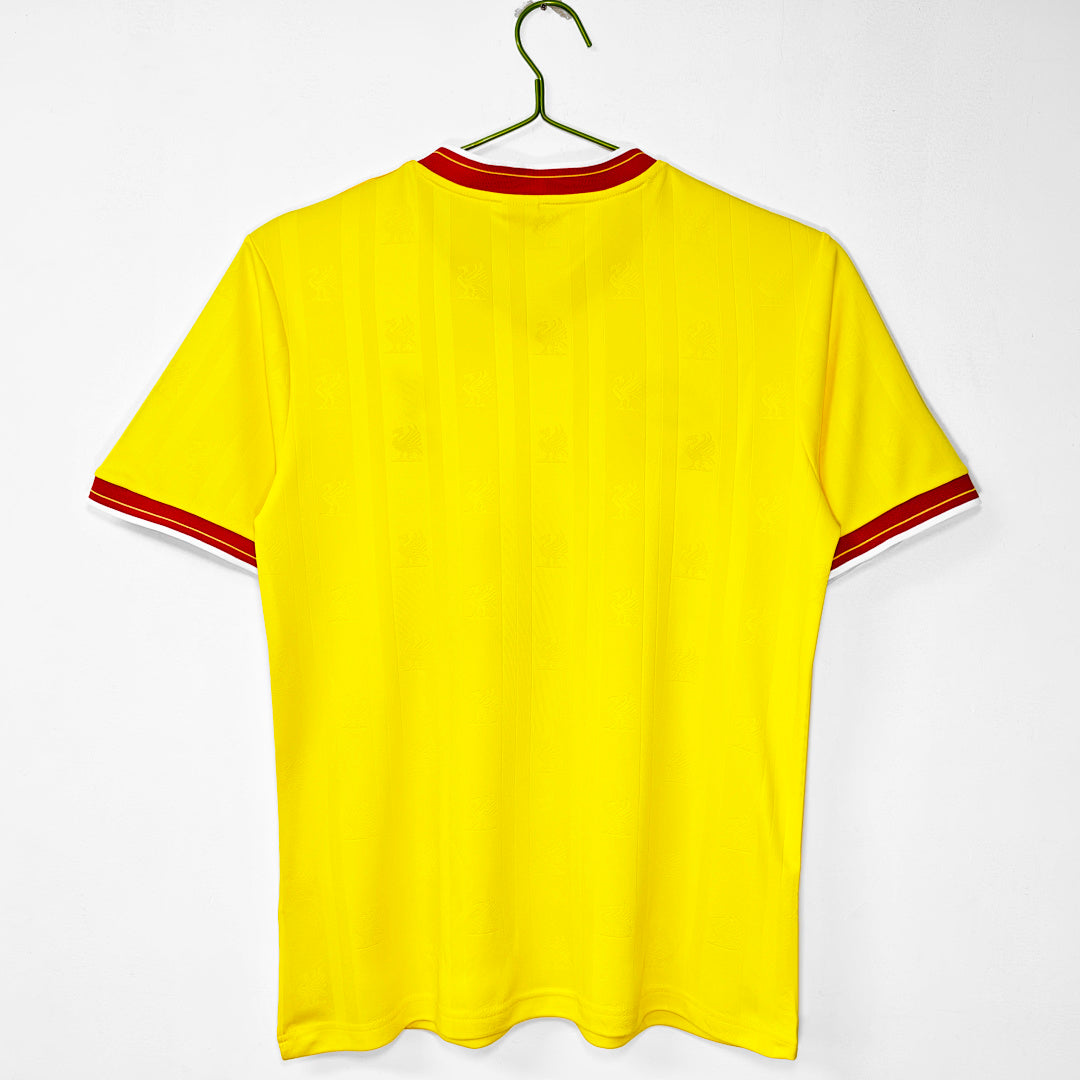 Liverpool 1985/86 Segunda Visitante Amarillo