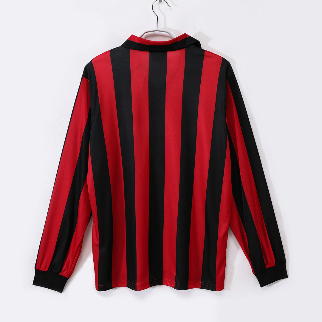 AC Milan 1988/89 Local Manga Larga