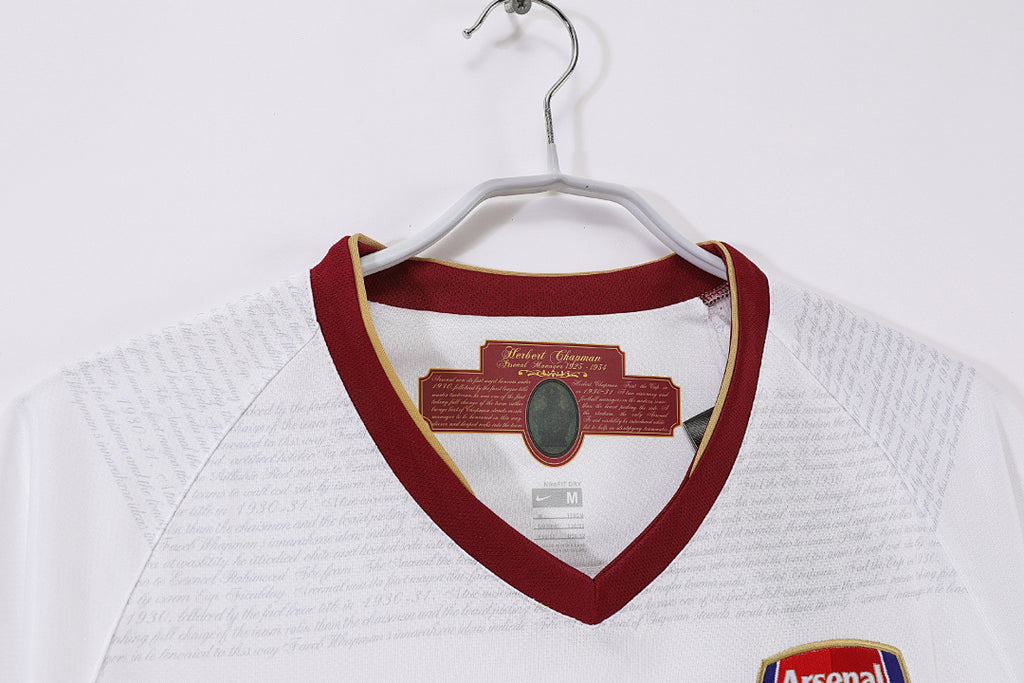Arsenal 2007/08 Visitante Blanco Retro