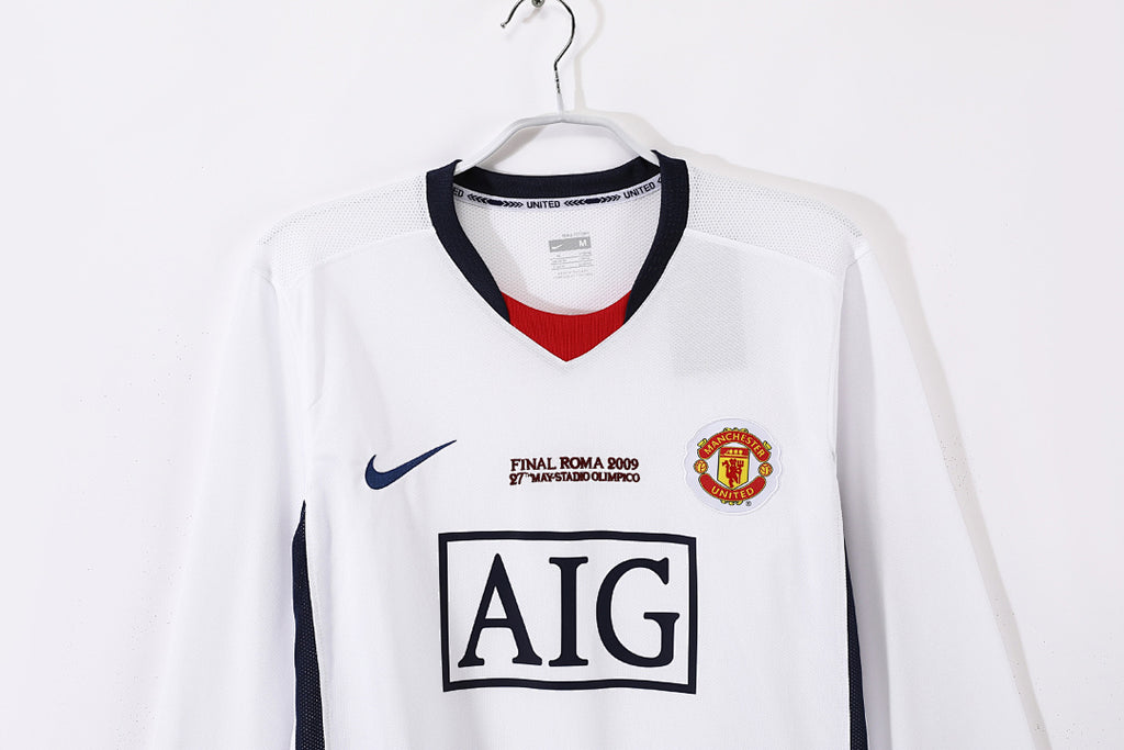 Manchester United 2008/09 Visitante Manga Larga Champions League
