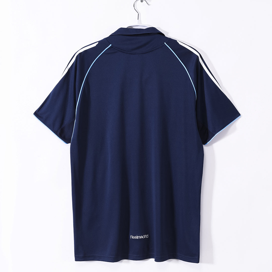 Real Madrid 2005/06 Visitante Azul Rey Retro