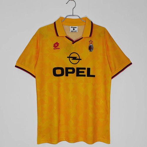 AC Milan 1995/96 Segunda Visitante Amarillo