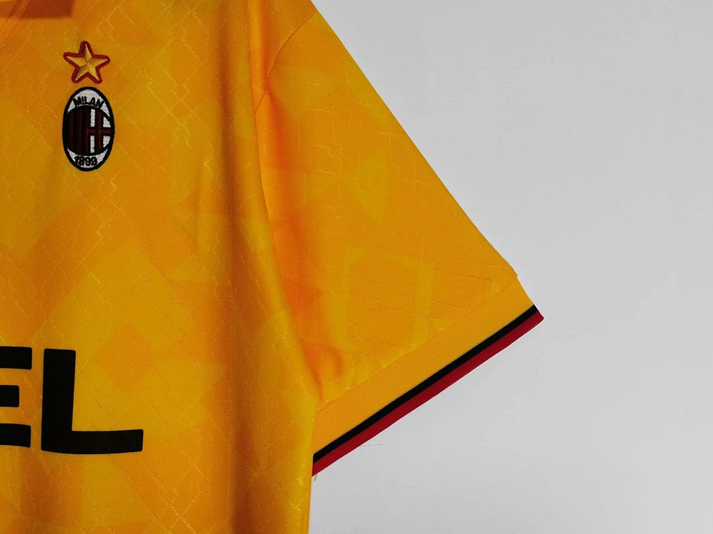 AC Milan 1995/96 Segunda Visitante Amarillo