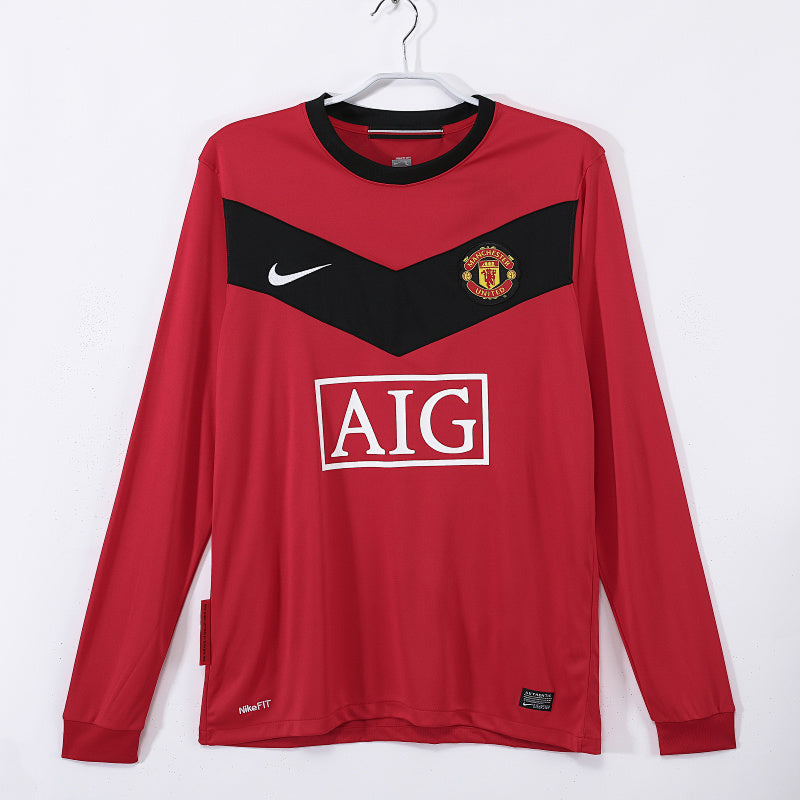 Manchester United 2010 Local Manga Larga Retro