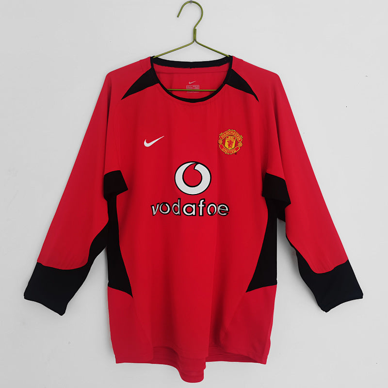 Manchester United 2002/04 Local Manga Larga Retro