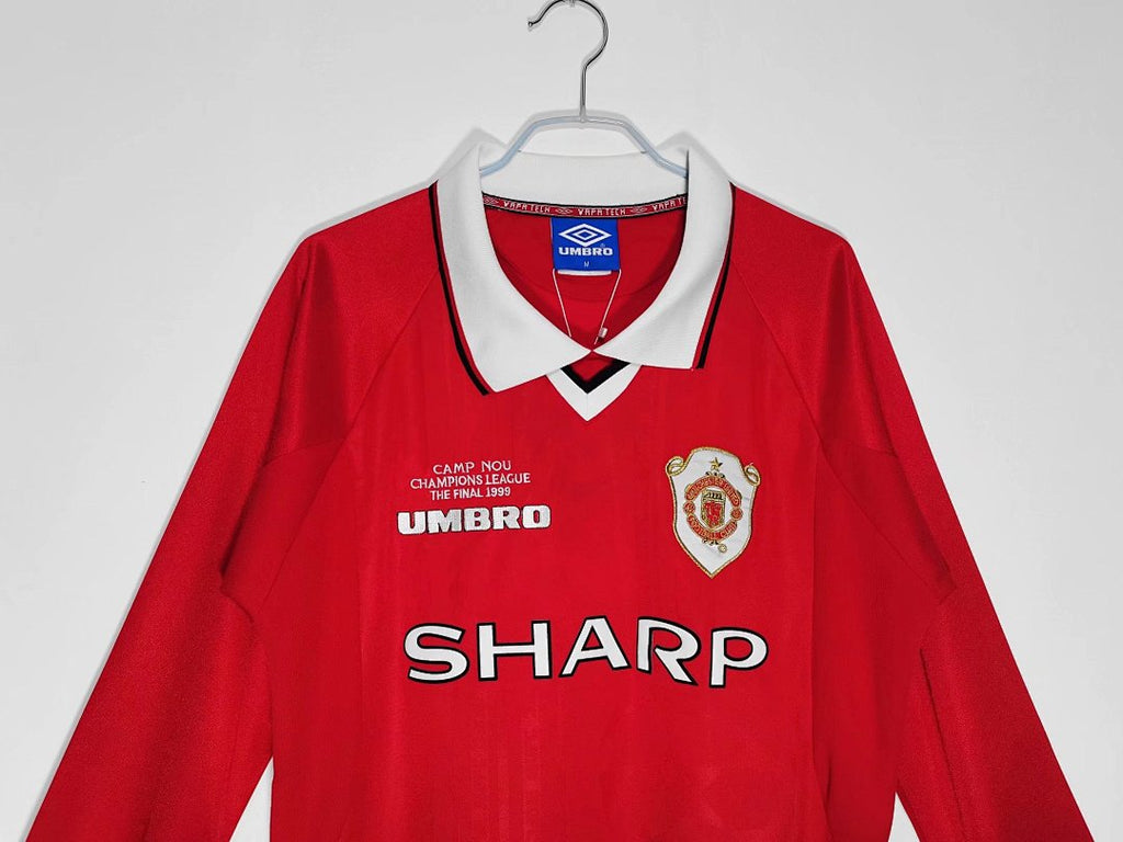 Manchester United 1999/00 Local Manga Larga