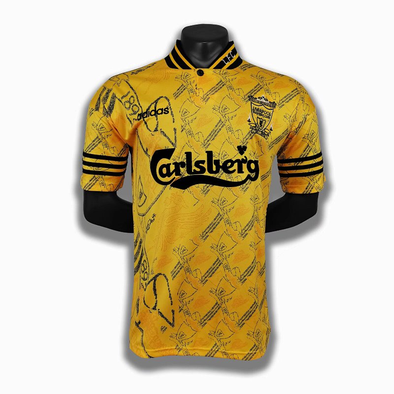 Liverpool 1994/96 Segunda Visitante Amarillo
