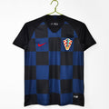 Croacia 2018 Visitante Azul y Negro Retro