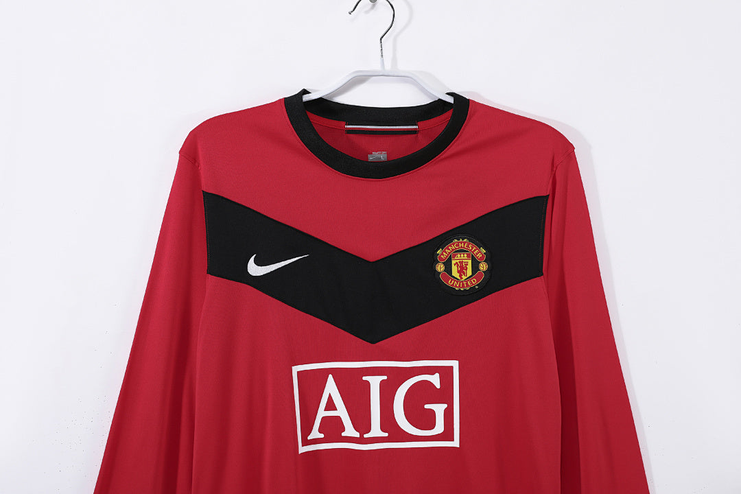 Manchester United 2010 Local Manga Larga Retro