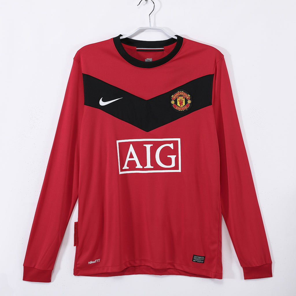 Manchester United 2010 Local Manga Larga Retro
