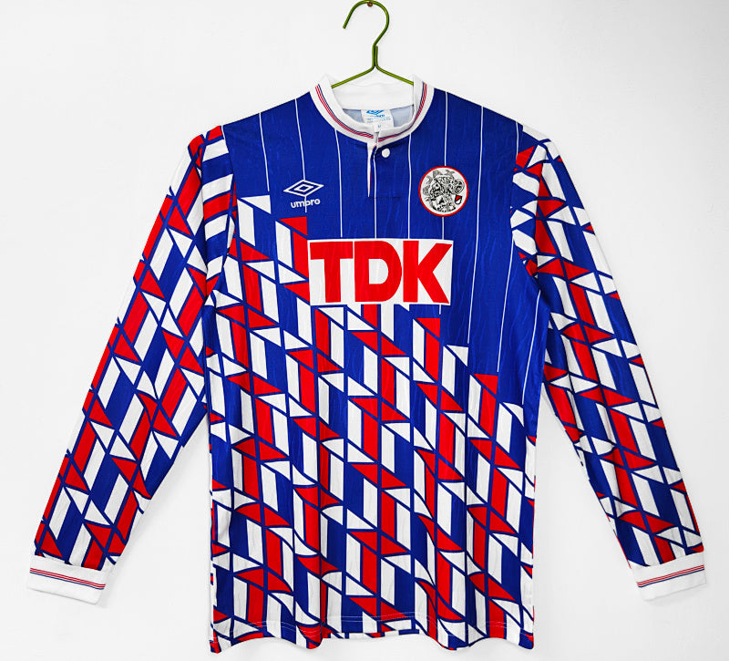 Ajax 1989/90 Visitante Manga Larga