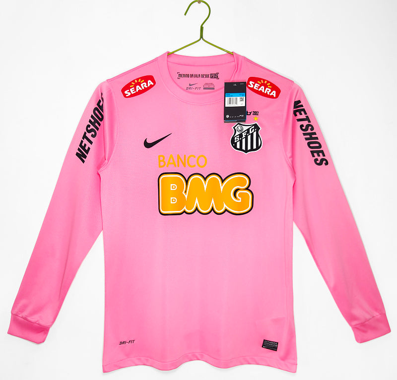 Santos 2013 Manga Larga Rosa