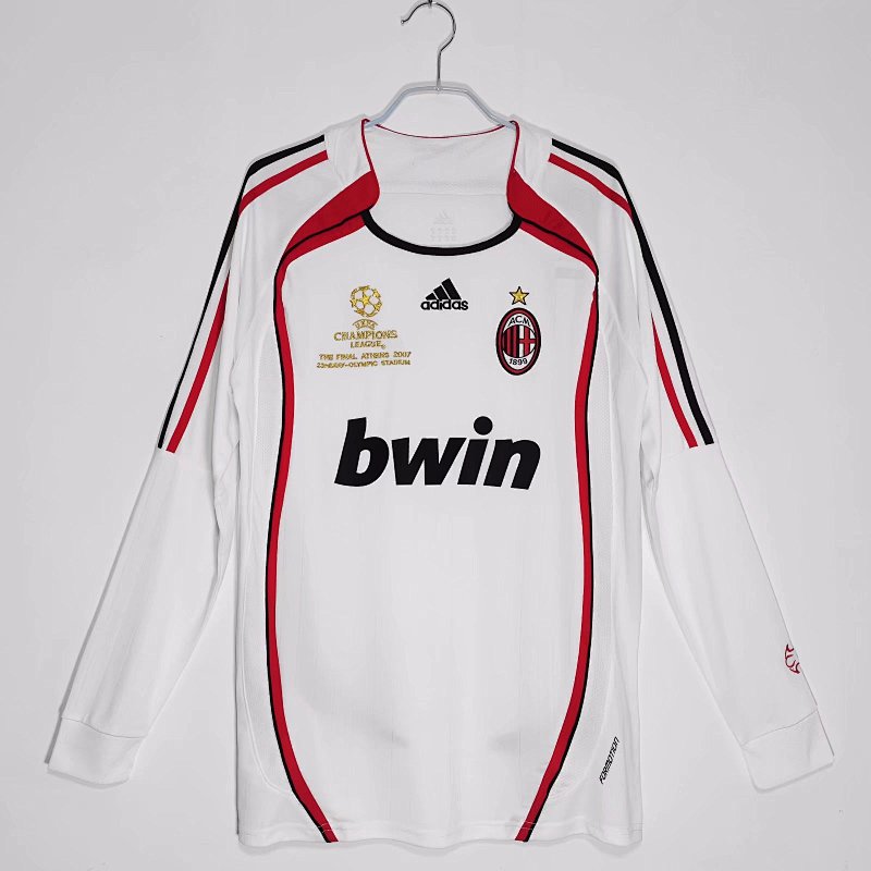 AC Milan 2006/07 Visitante Manga Larga