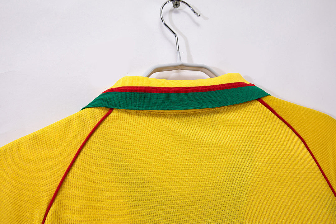 Camerún 1998/99 Visitante Amarillo Retro