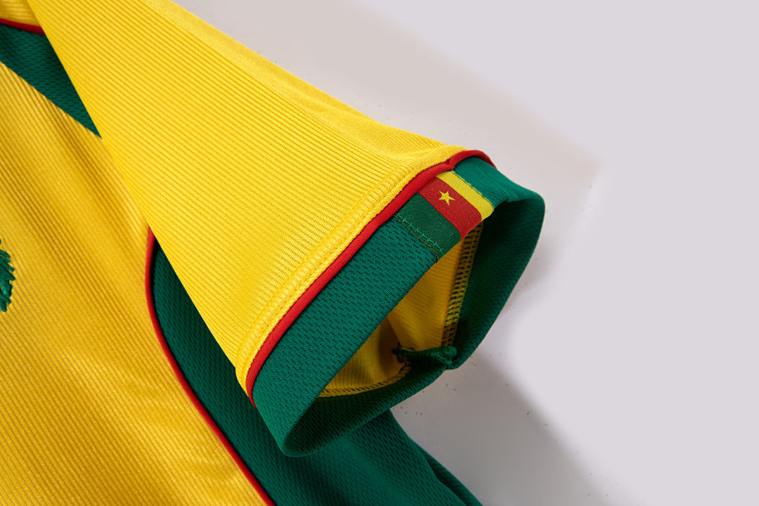 Camerún 1998/99 Visitante Amarillo Retro