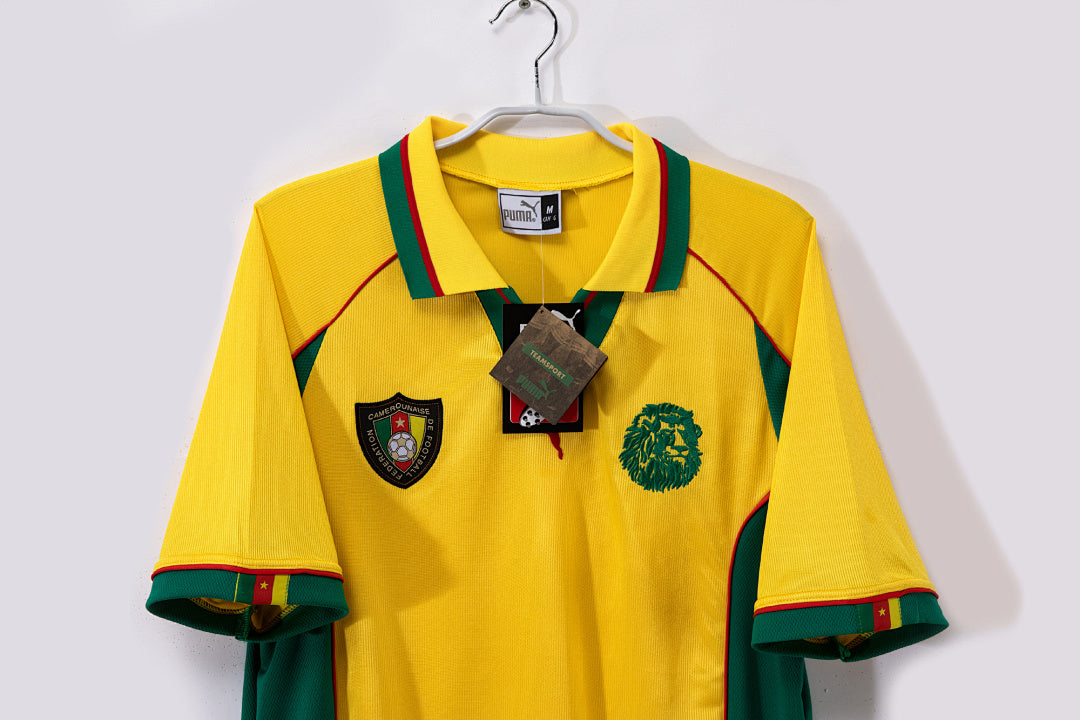 Camerún 1998/99 Visitante Amarillo Retro