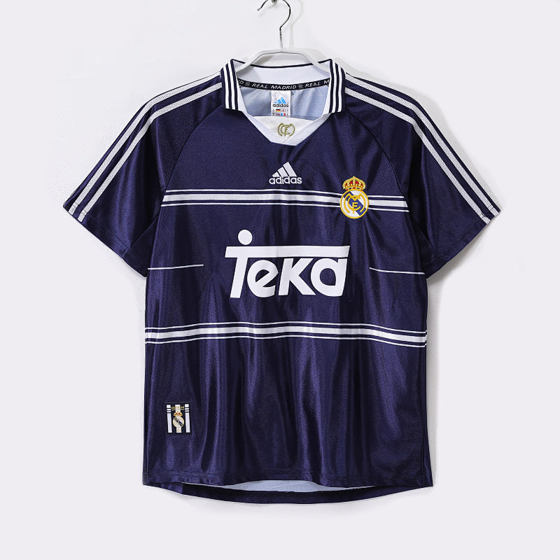 Real Madrid 1998/99 Visitante Azul Rey Retro