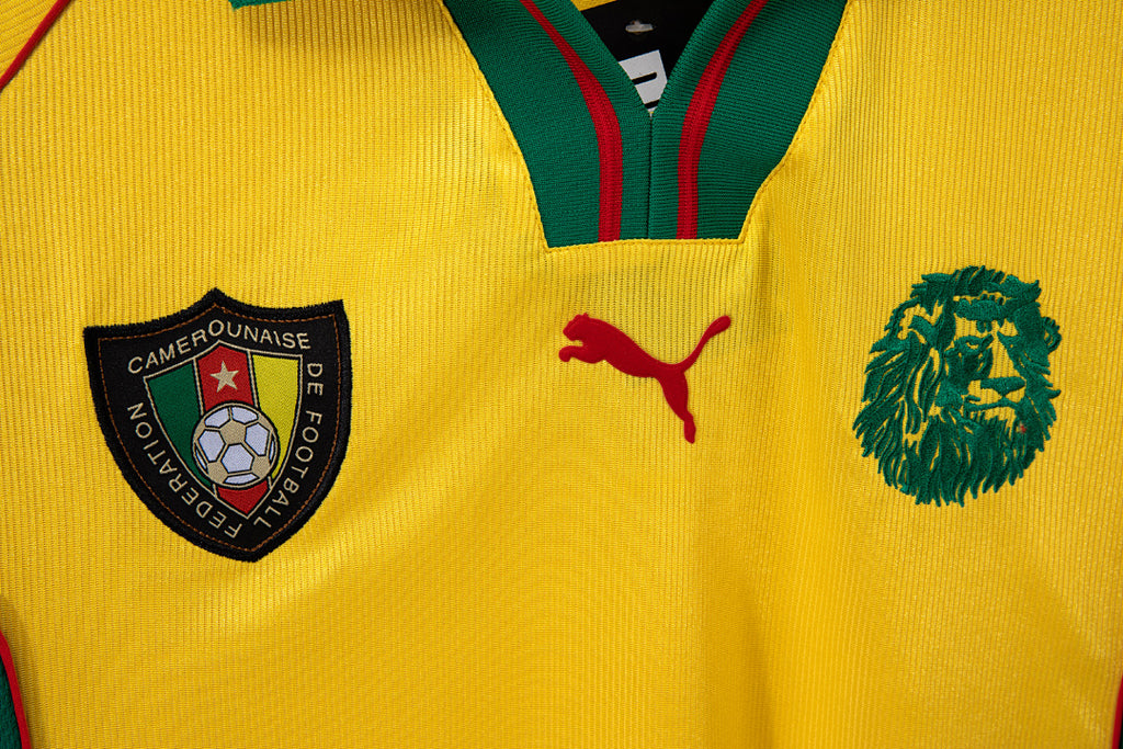 Camerún 1998/99 Visitante Amarillo Retro