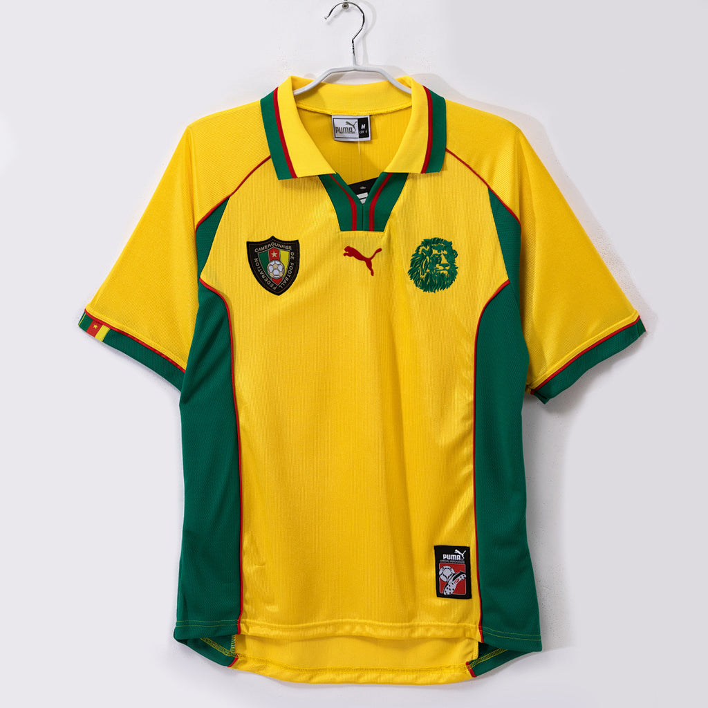 Camerún 1998/99 Visitante Amarillo Retro