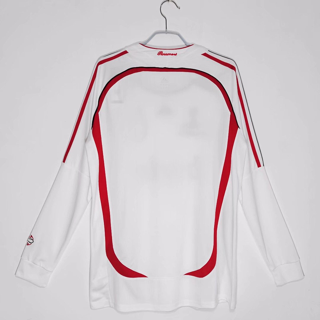AC Milan 2006/07 Visitante Manga Larga