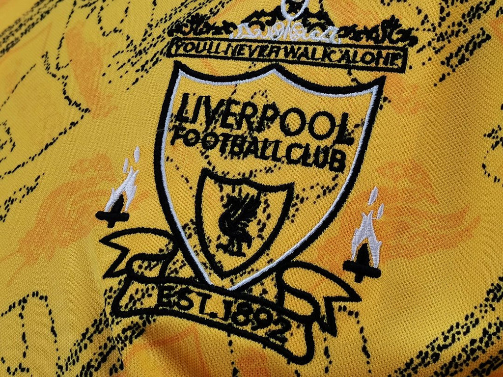 Liverpool 1994/96 Segunda Visitante Amarillo