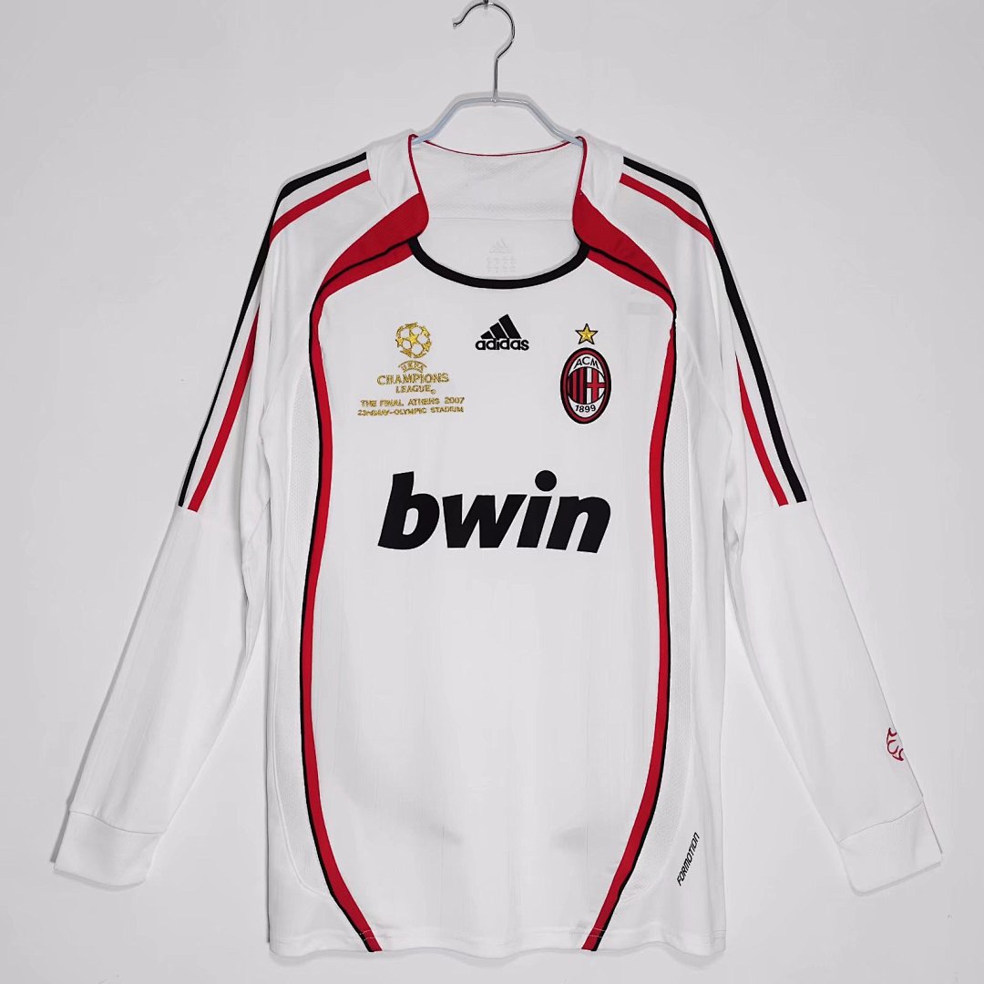AC Milan 2006/07 Visitante Manga Larga
