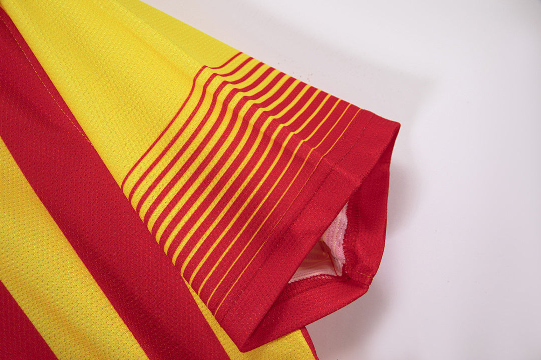 Barcelona 2013/14 Visitante Amarillo Retro