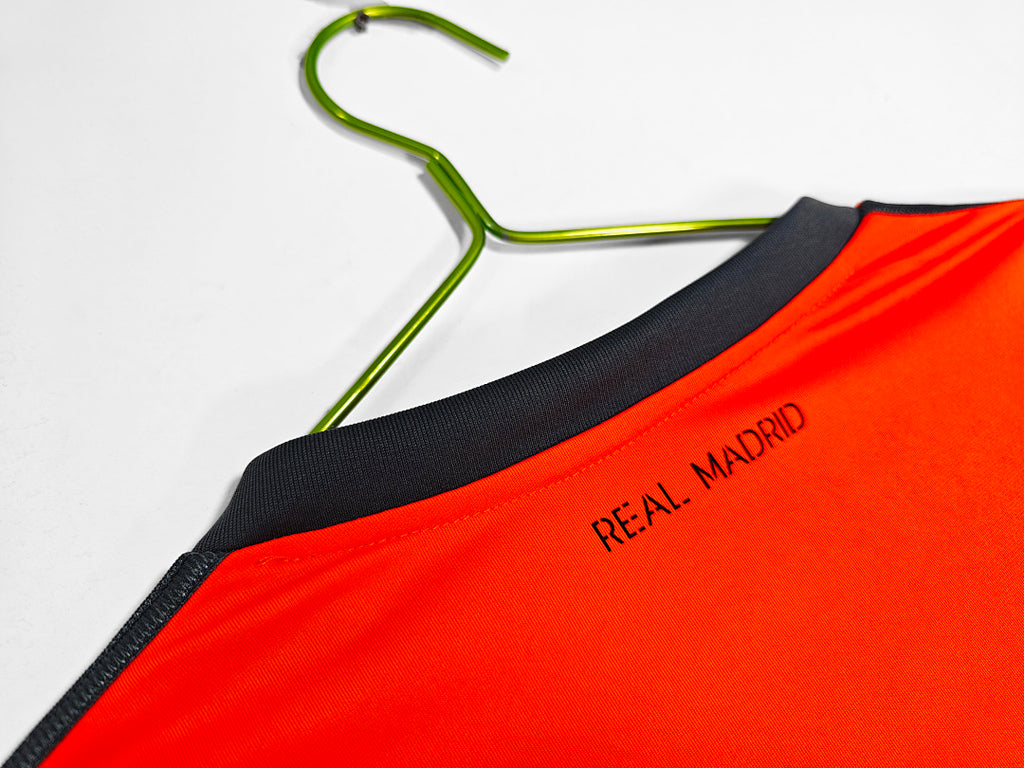 Real Madrid 2013/14 Segunda Visitante Manga Larga Naranja
