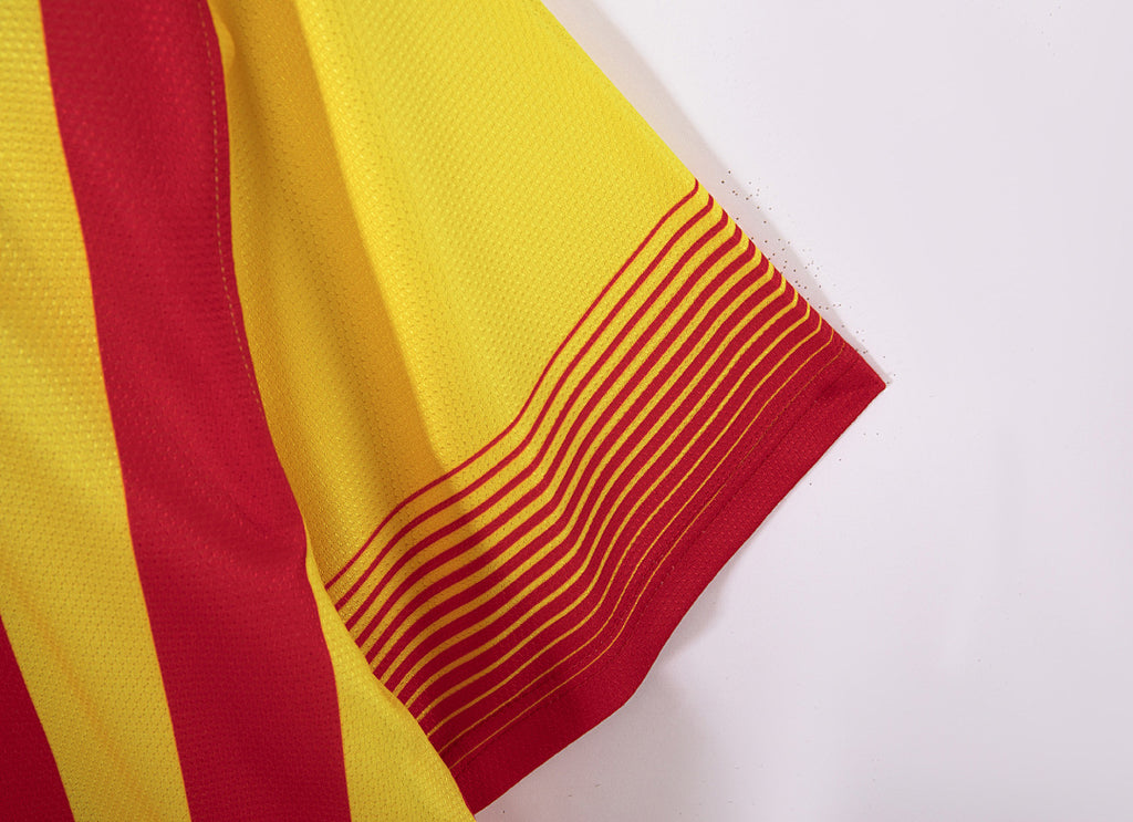 Barcelona 2013/14 Visitante Amarillo Retro