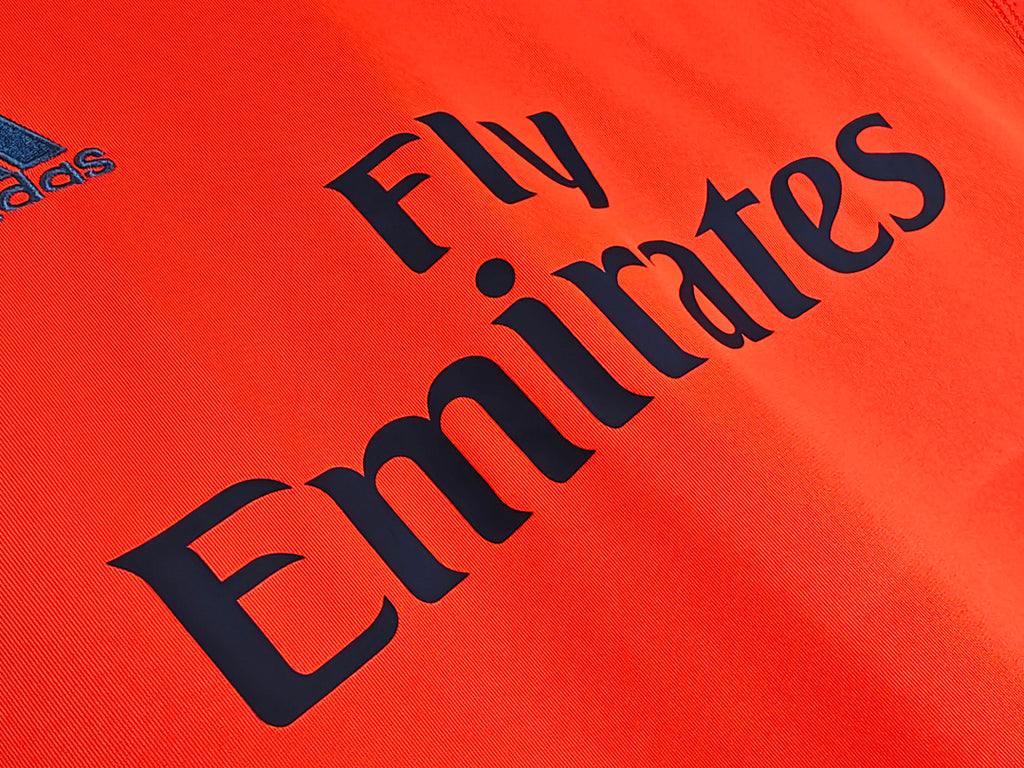 Real Madrid 2013/14 Segunda Visitante Manga Larga Naranja