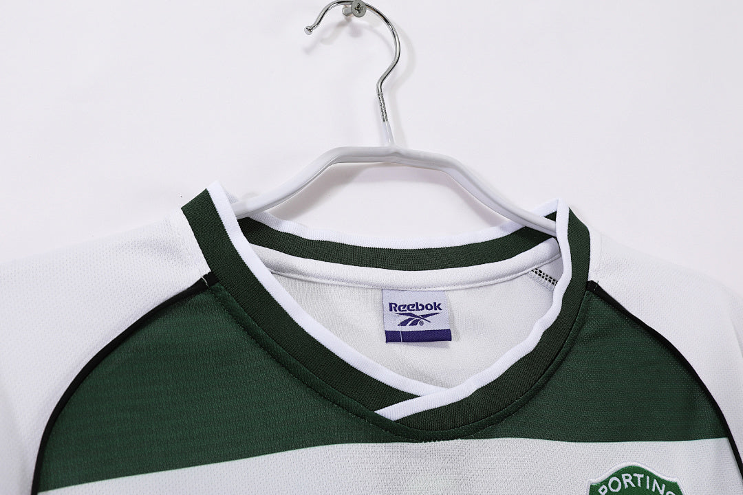 Sporting de Lisboa 2001/03 Local Manga Larga Retro