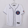 PSG 2025 Blanco Chaqueta Béisbol
