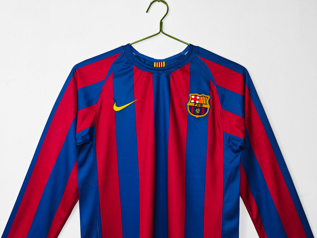 Barcelona 2005/06 Local Manga Larga Versión Liga