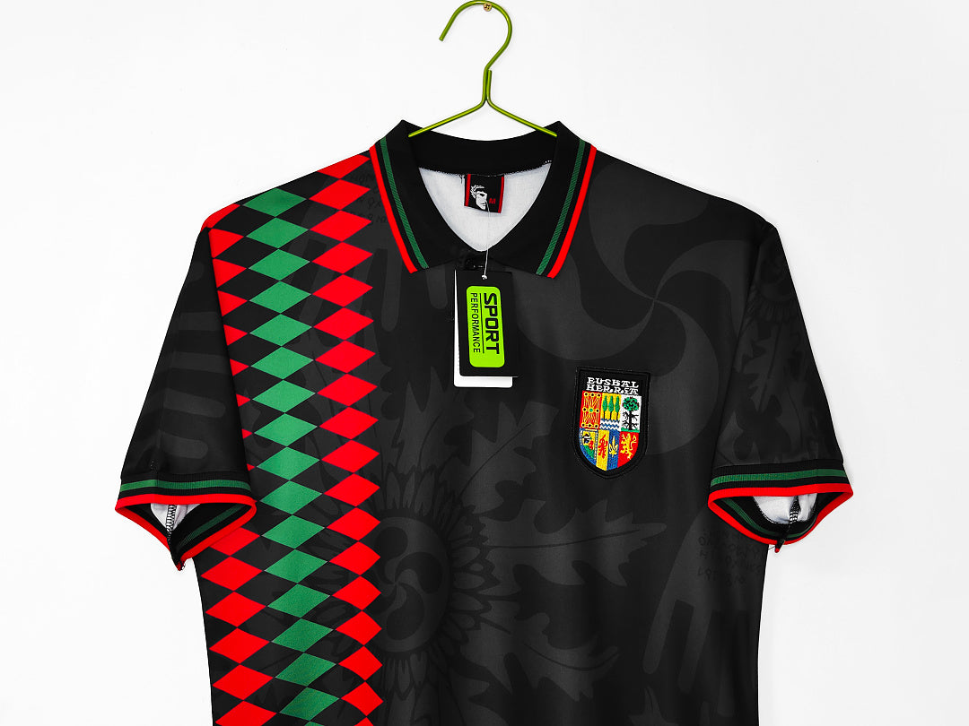 País Vasco 1994 Visitante Negro Retro