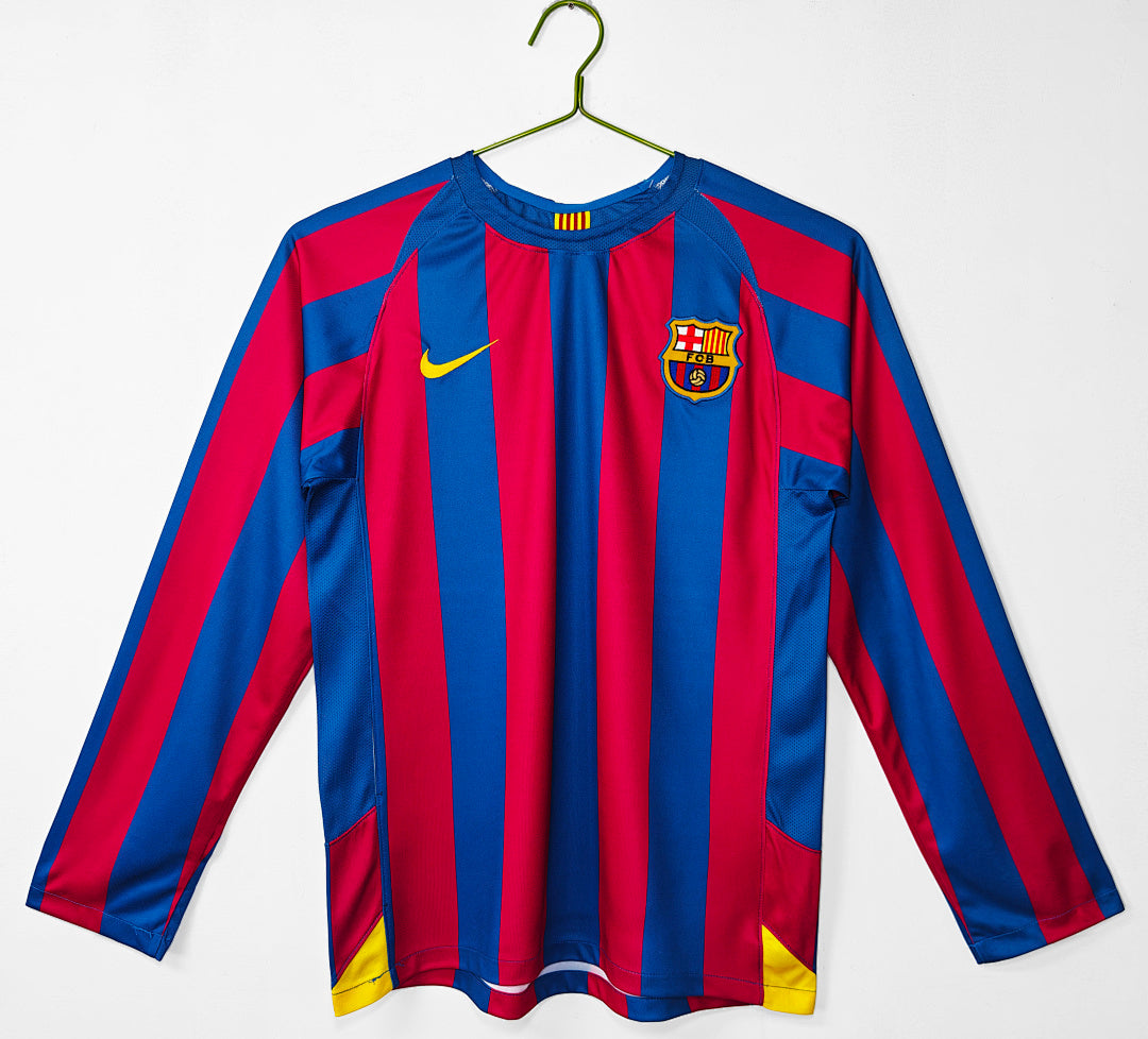 Barcelona 2005/06 Local Manga Larga Versión Liga