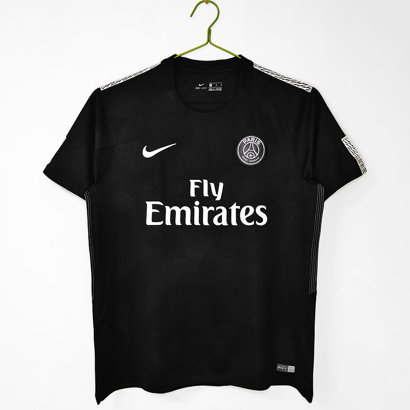 PSG 2017/18 Segunda Visitante Negro Retro