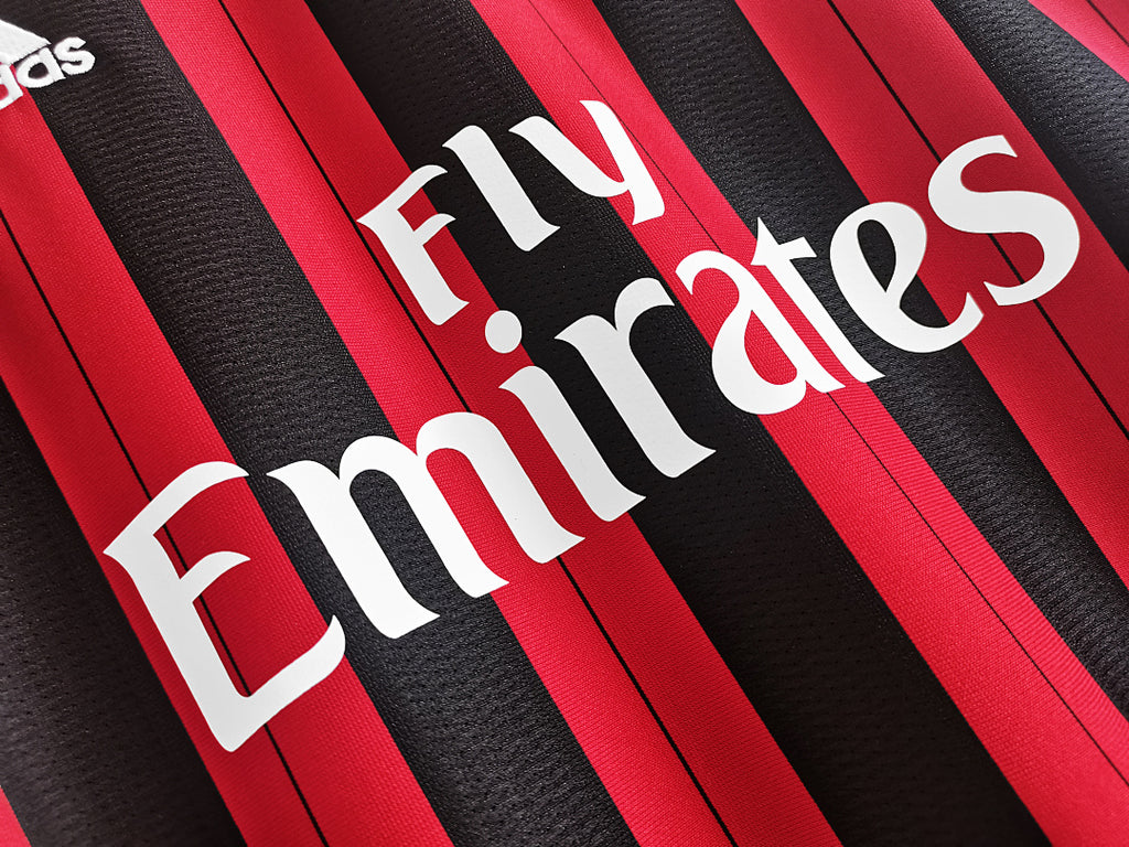 AC Milan 2013/14 Manga Larga Retro